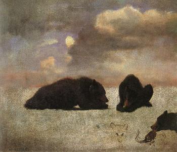 Albert Bierstadt : Grizzly Bears